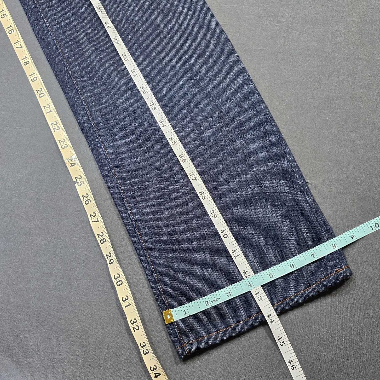 Raygun Blue Jeans New Men's 32w 34l Relaxed Fit Straight Leg Denim Classic Zip — image 5 of 7